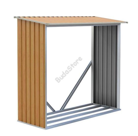 Tüzifa tároló G21 WOH 136-182x75 cm barna 63900495