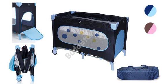 Utazóágy gyerekeknek BASIC kék HOP1000910-1