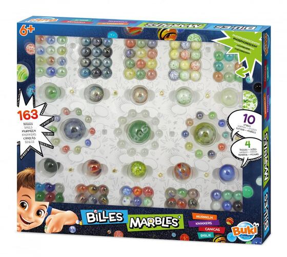 BUKI Üveggolyó készlet 163 db-os