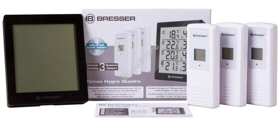 Bresser Temeo Hygro Quadro időjárás állomás fekete 73257