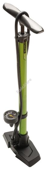 BIKEFUN Pumpa BF műhely SIROCCO acél, nyomásmérővel, zöld GF-55E/GR