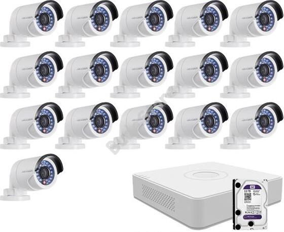 16 infrakamerás megfigyelőrendszer HIKVISION HDTVI 116615
