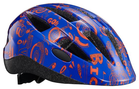 MERIDA Fejvédő ME POWER kék 44-50 cm (piros mintával) - 14 szellőző 2277008517