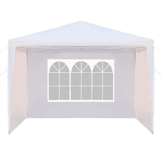 Pavilon tető ponyva oldalfallal 2,9x2,9m fehér HOP1001074