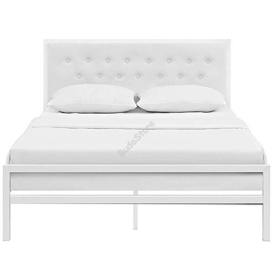 Fém ágykeret ajándék ágyráccsal 180x200cm fehér Hanna HOP1001139-2