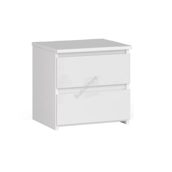 2-fiókos hálószoba komód fehér HOP1001286