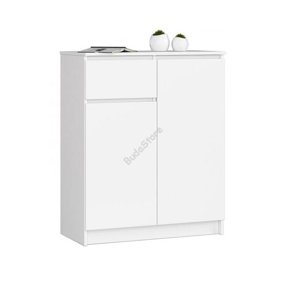 1-fiókos 2-szekrényes komód fehér 80x99x40cm HOP1001298