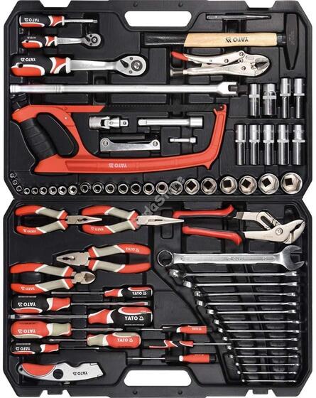YATO Szerszámkészlet 79 részes 1/2 col 1/4 col CrVCrMo ~ - YT-38911