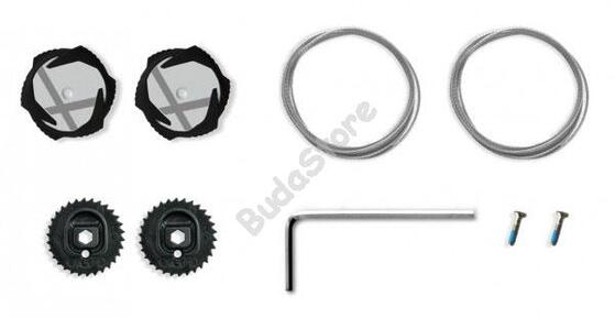 NORTHWAVE Cipő tartozék NW SLW X-DIAL csat szett, fekete-fehér 81212021-11