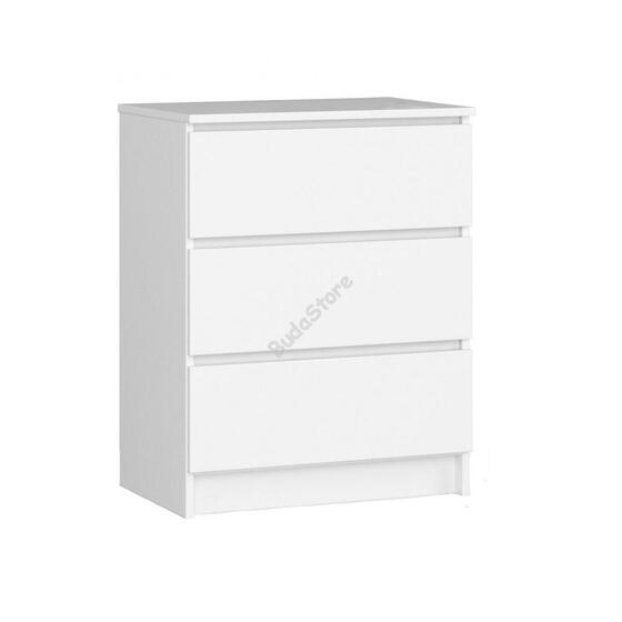 3-fiókos komód fehér 60x77x40cm HOP1001527