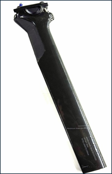 MERIDA Nyeregszár ME Reacto MY27- Carbon 380 mm fényes fekete A2073000955